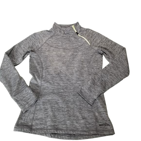 Eddie Bauer Top Womens Medium Long-Sleeve 1/4-Zip Gray Activewear - Picture 8 of 8